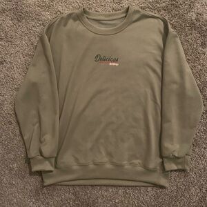 Shein Beige Graphic Sweatshirt